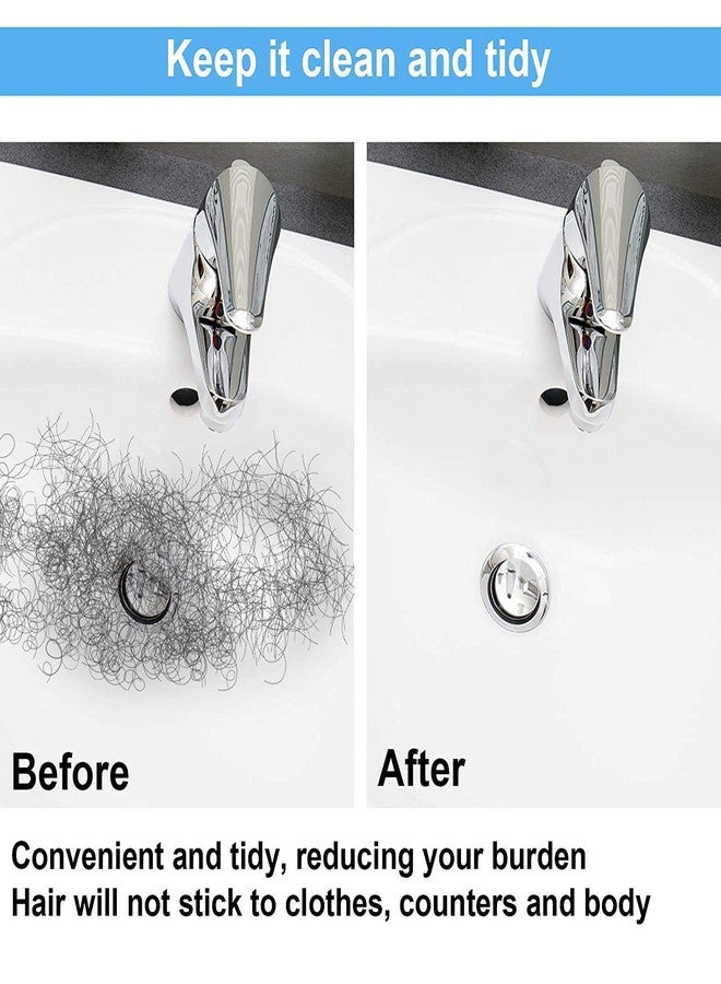 KITSSENTIAL مريلة كيتسينشال® للحية، مزودة بأداة لجمع قصاصات الشعر، مريلة حلاقة وتشذيب للرجال، قماش غير لاصق للحية، مقاوم للماء، مع كوبين شفط، للاستخدام من قبل الرجال - أبيض - Image 5